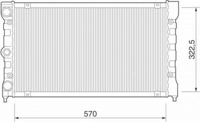 MAGNETI MARELLI 350213270000 -  Радиатор, охлаждение двигателя